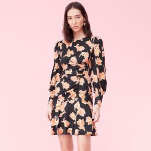 Rebecca Taylor IKAT BLOSSOM SILK JACQUARD DRESS. Size 00.